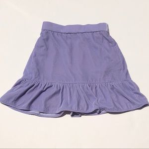 J.Crew Purple Velvet Peplum Elastic Waist Skirt